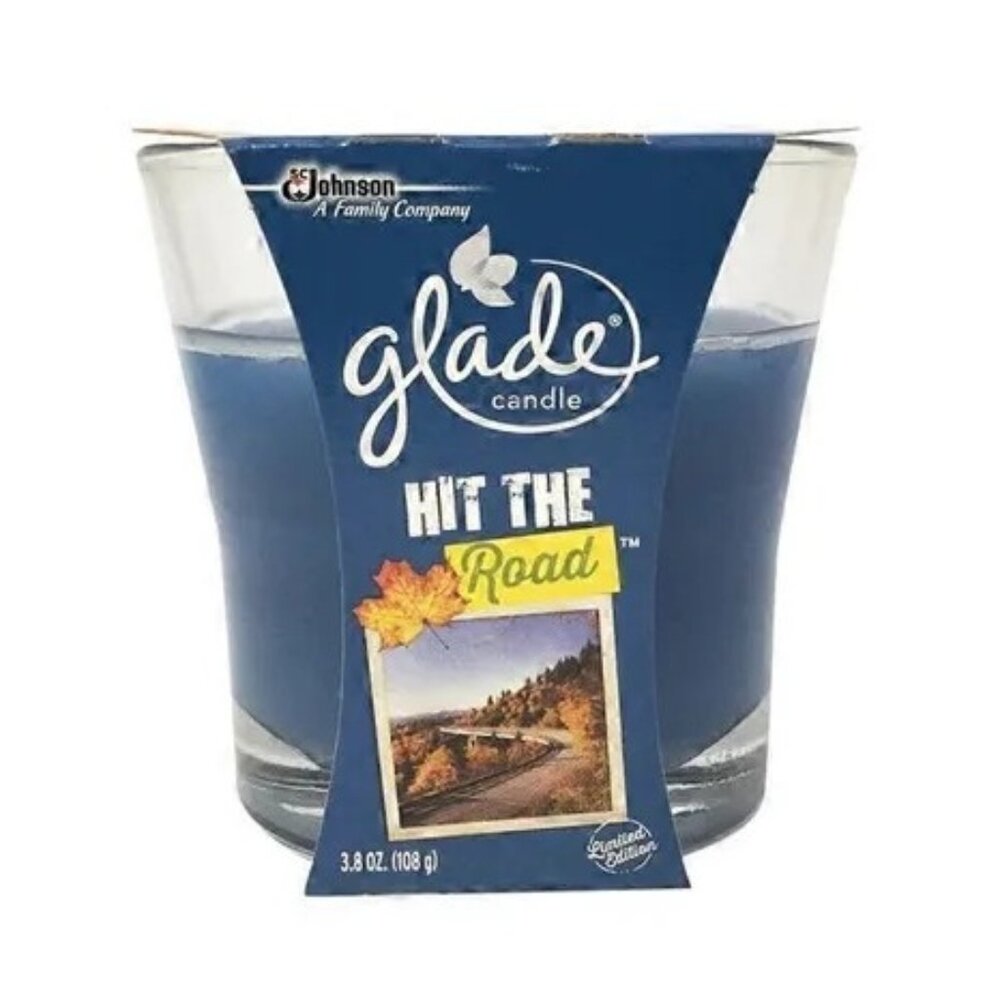 Glade Limited Edition Hit The Road Scented Candle 3.8 Oz Lot of 2 NEW